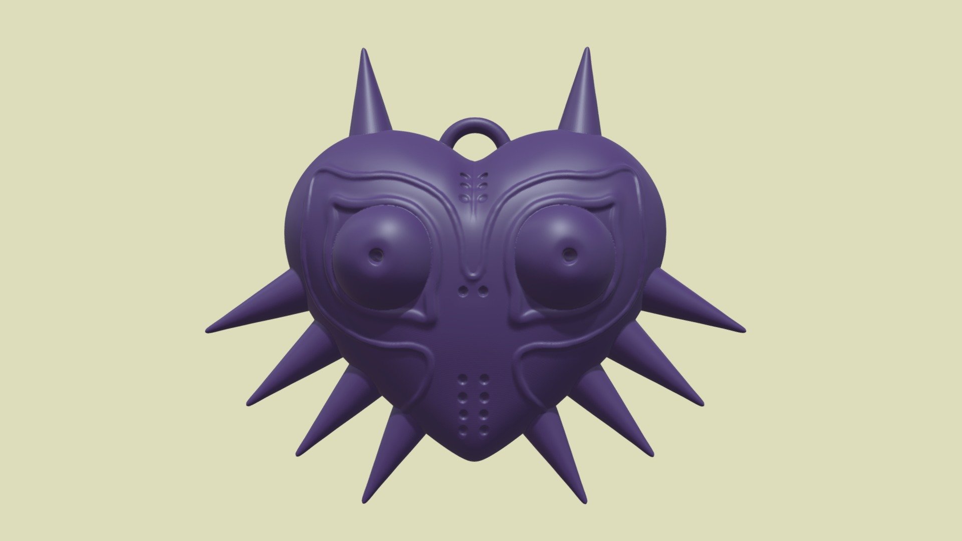 Majoras Mask Keyring - 3D model by Apolkadotgiraffe [d59e335] - Sketchfab