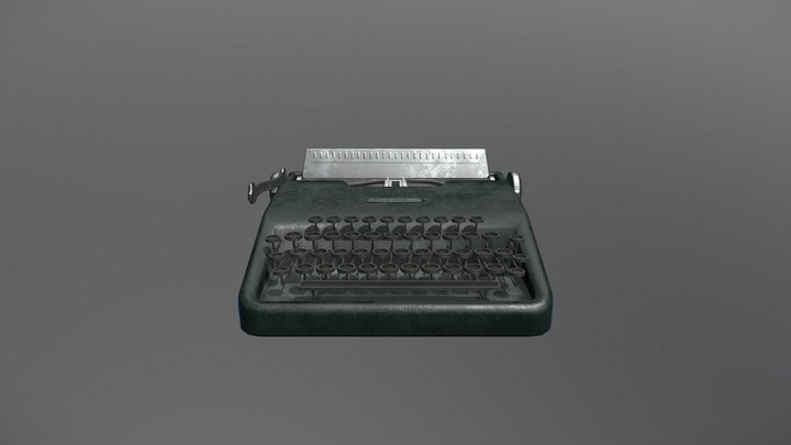 Typewriter 3D Model