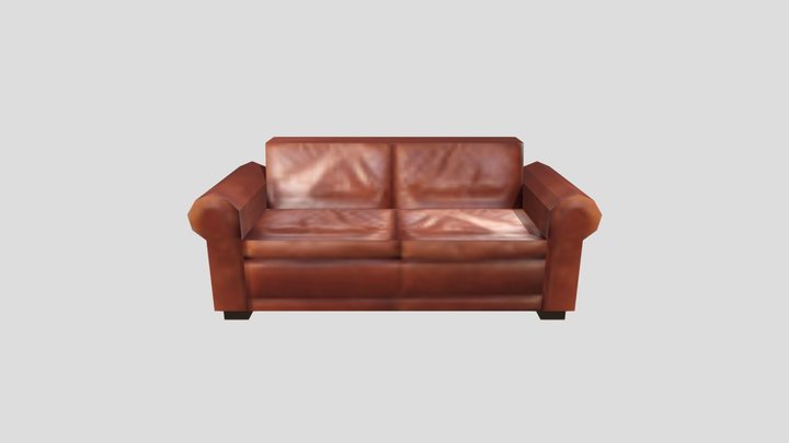 PSX/PS1 Style Low Poly Couch