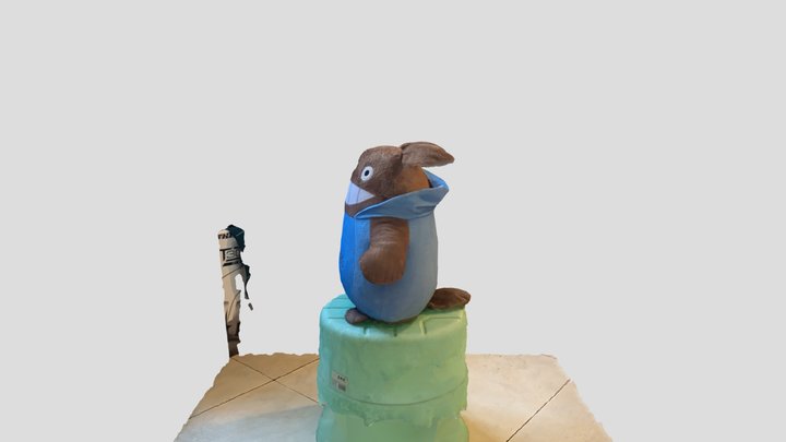 Cute Little Monster 3D Model