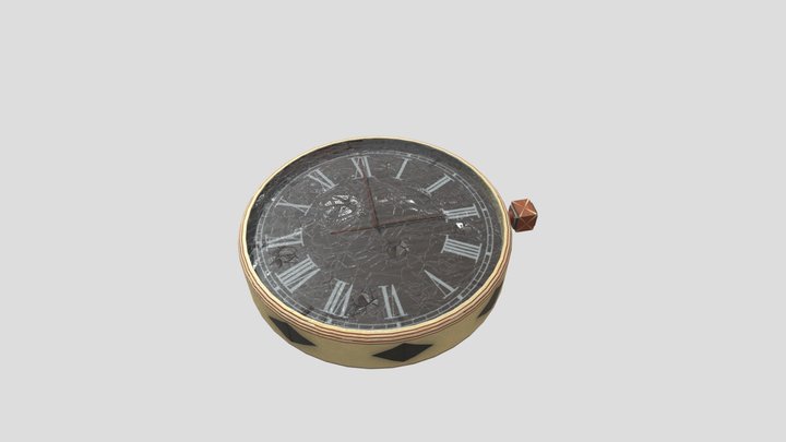 Custom Made Tanjiro's Watch (Broken) 3D Model