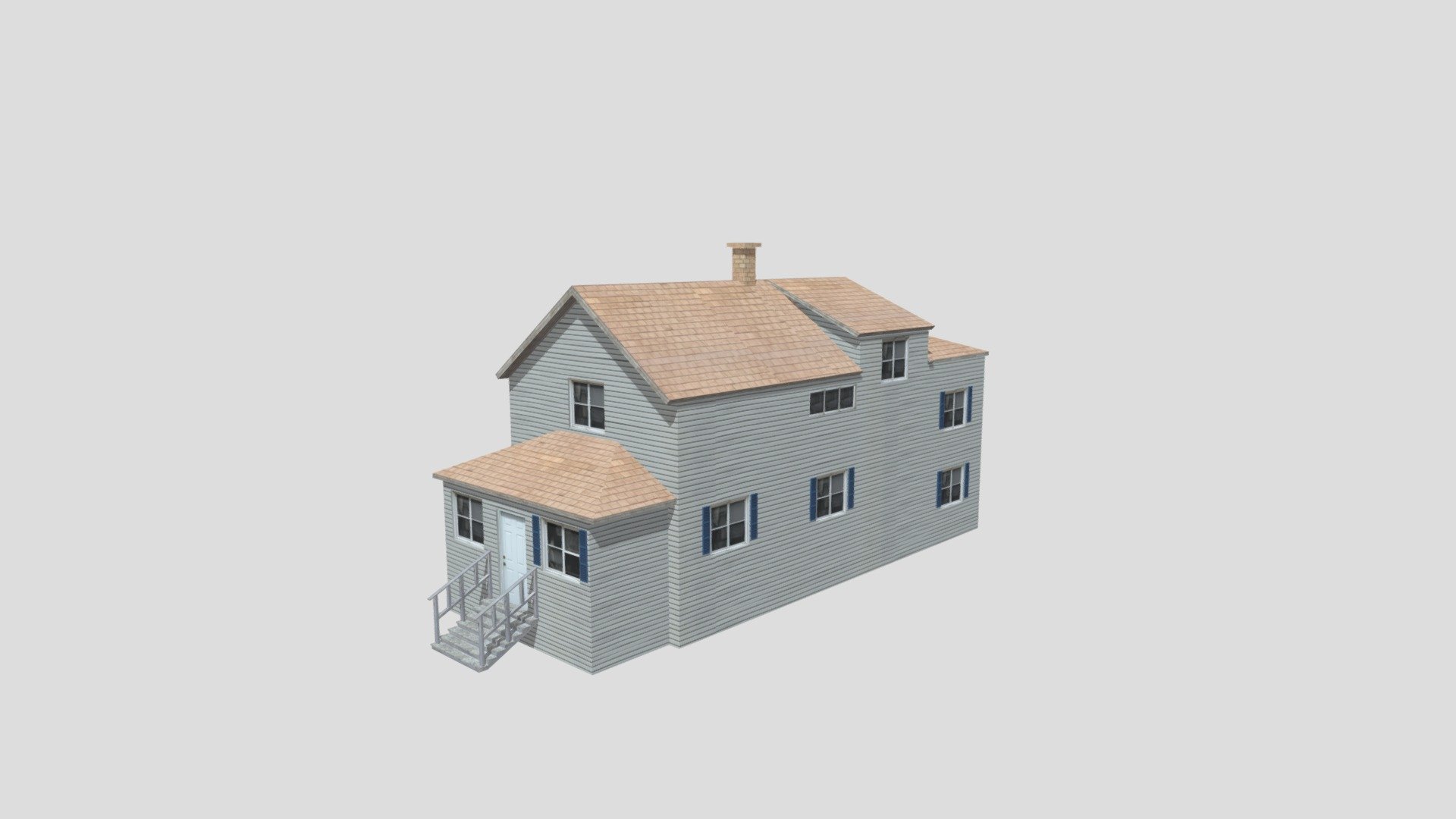 Low Poly City House 2