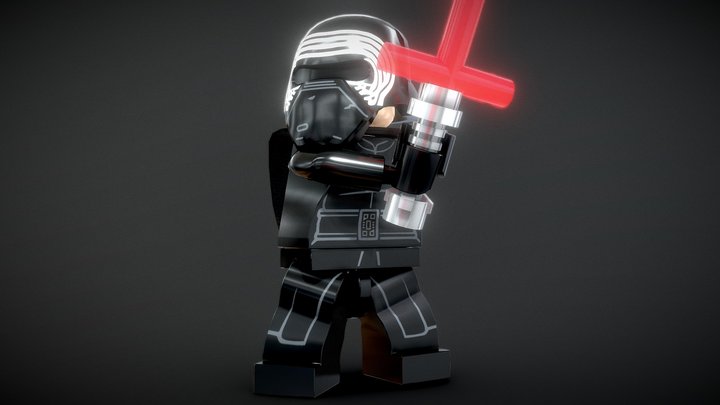 LEGO - Kylo Ren (Rigged) 3D Model