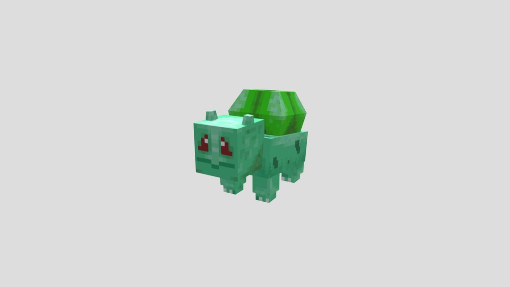 Low Poly Bulbasaur Pokemon