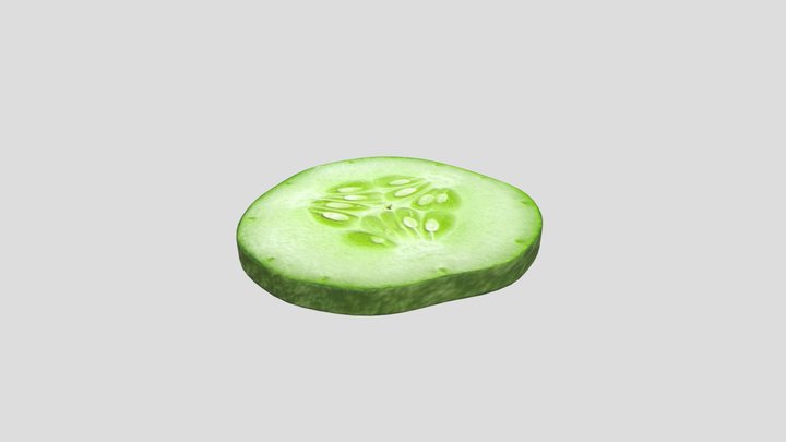 Cucumber Slice 3D Model