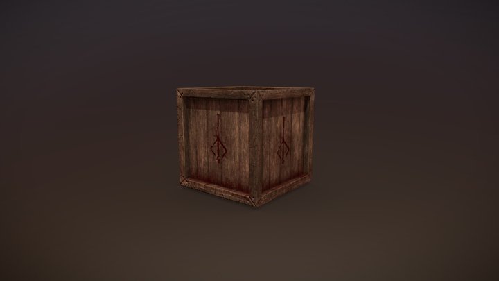 Bloodborne inspired crate 3D Model