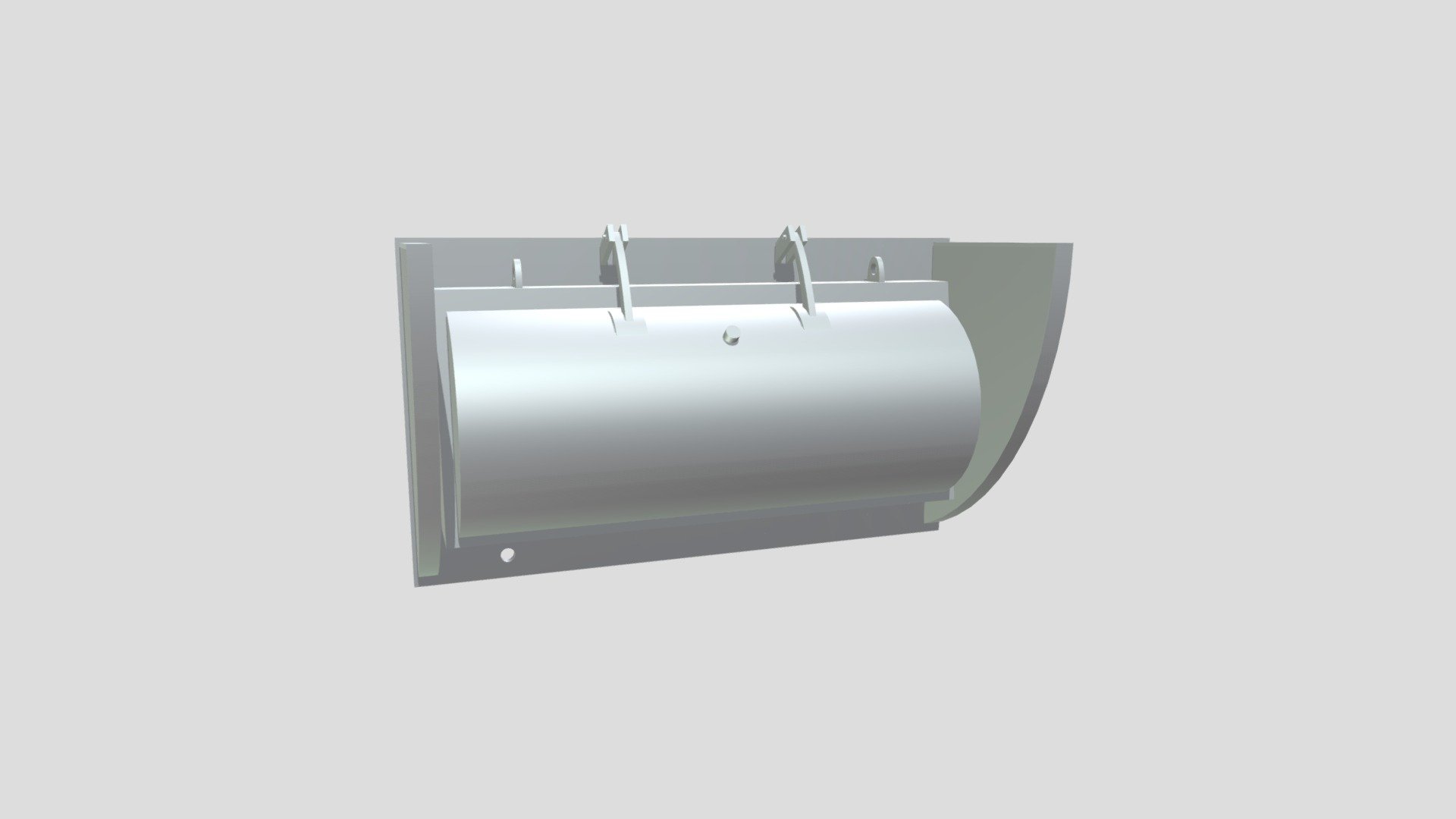 鱼腹式可调溢流堰 — Sketchfab embed 3D viewer