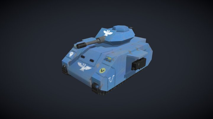 Cardboar 40K Predator 3D Model