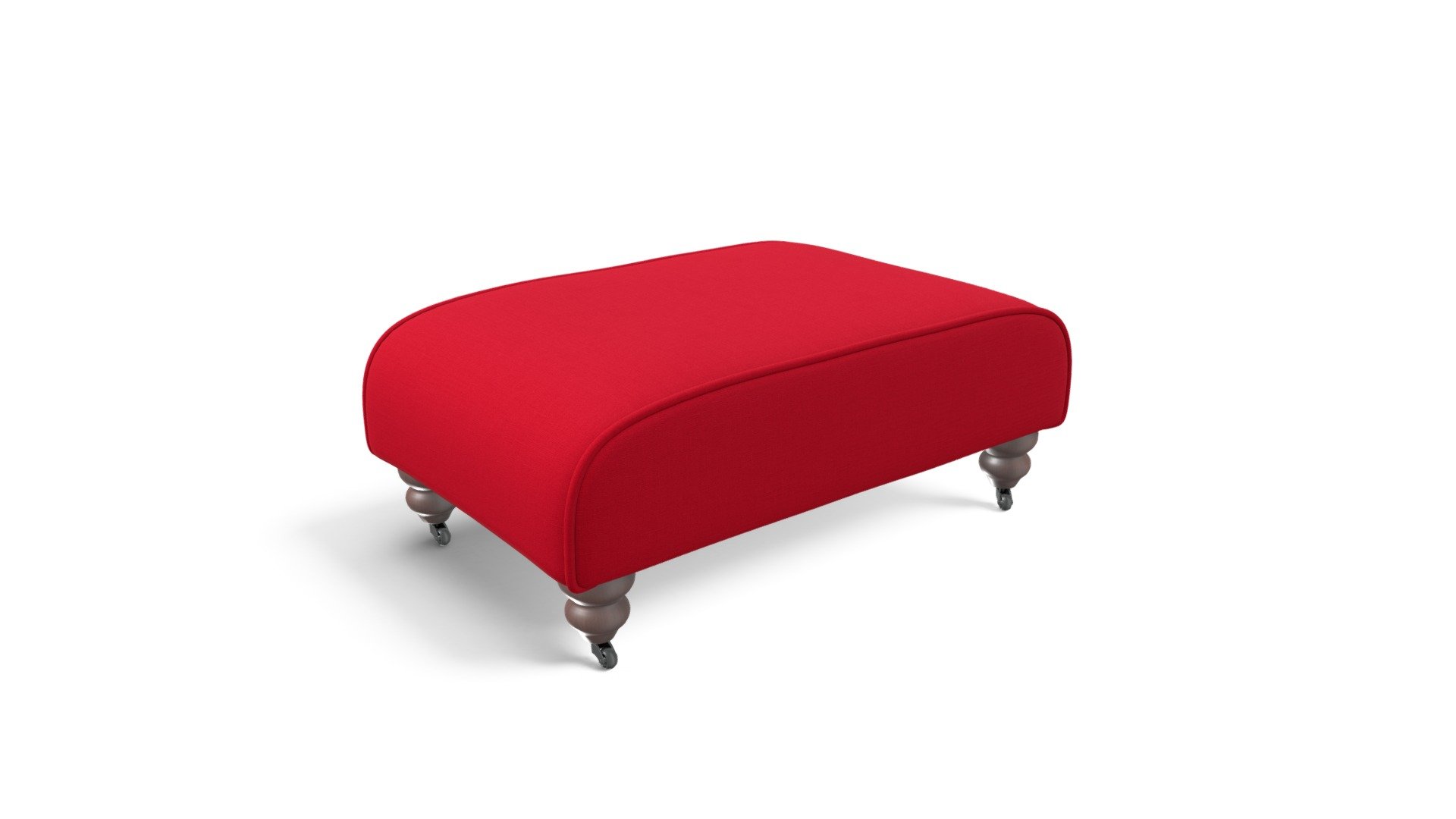 Orson Footstool, Tudor Red