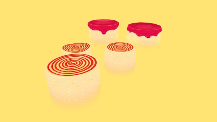 Bolos de Rolo 3D Model