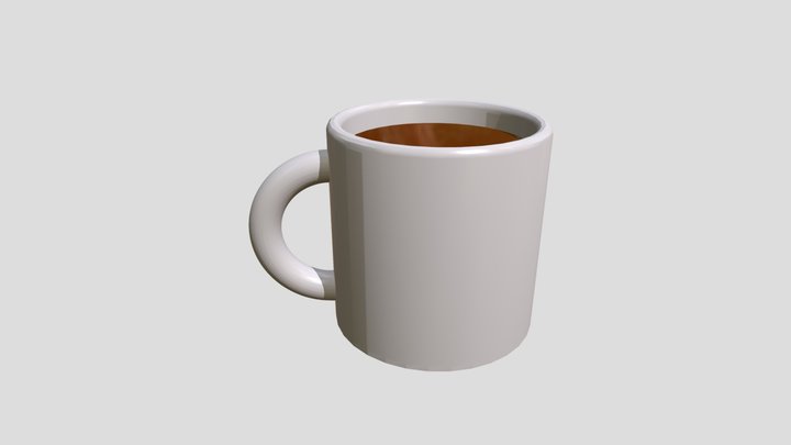 Mug with Coffee 3D Model
