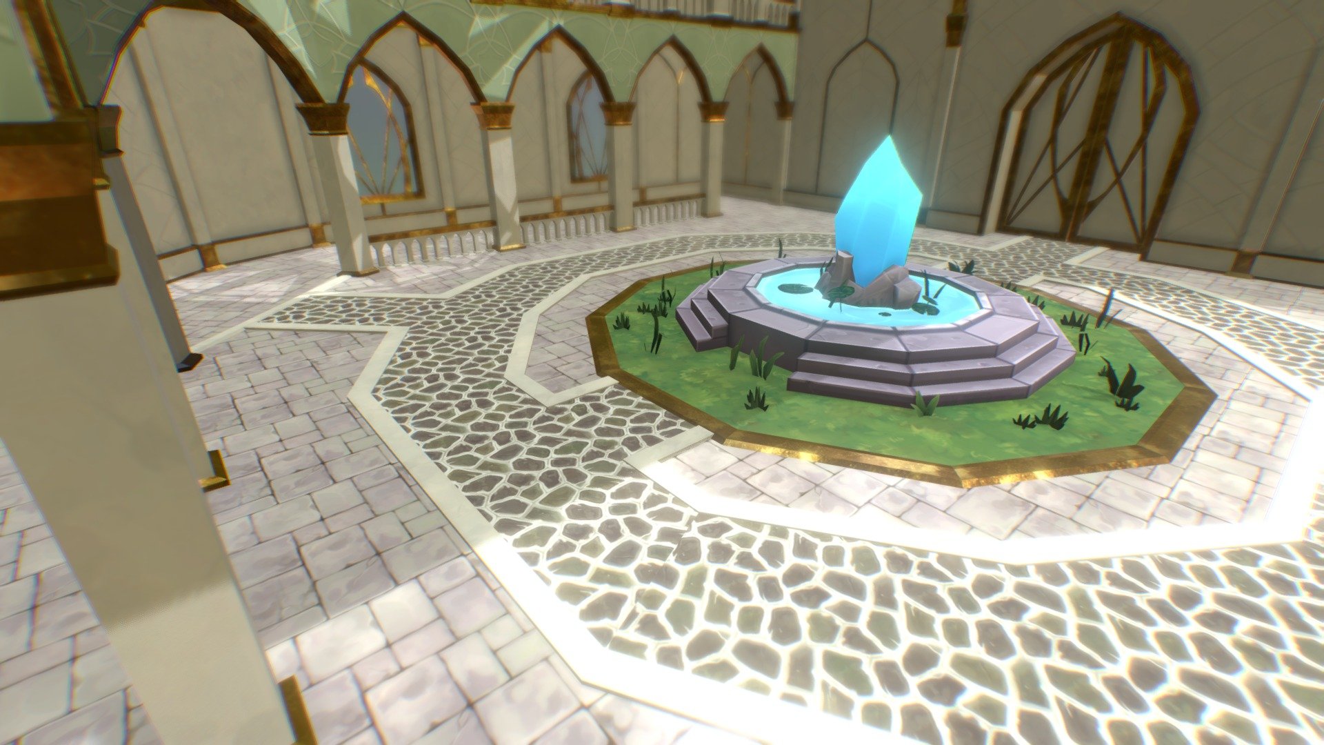 Crystal Sanctuary - 3D model by Ouroridae (@pandaleon) [d5a6526
