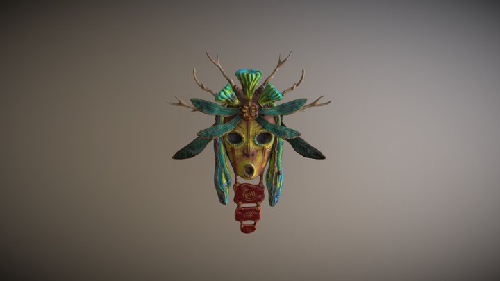 Warrior Spirit Mask 3D Model