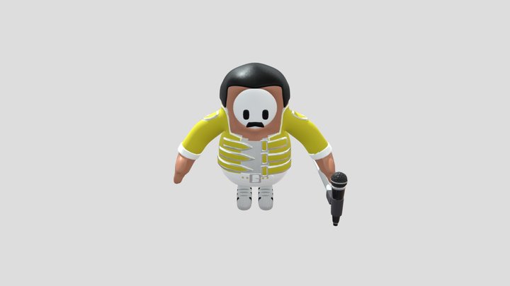 Freddie Mercury (Fall Guys) 3D Model