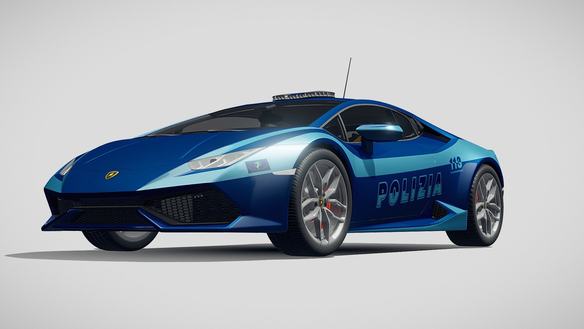 Lamborghini Huracan 2015 Italian Police Car - Buy Royalty Free 3D model by  SQUIR3D (@SQUIR3D) [d5a8d11]