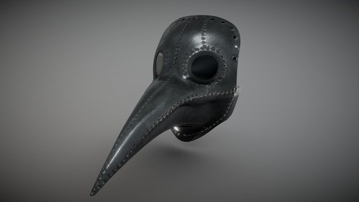 Plague Doctor Mask 3D Model