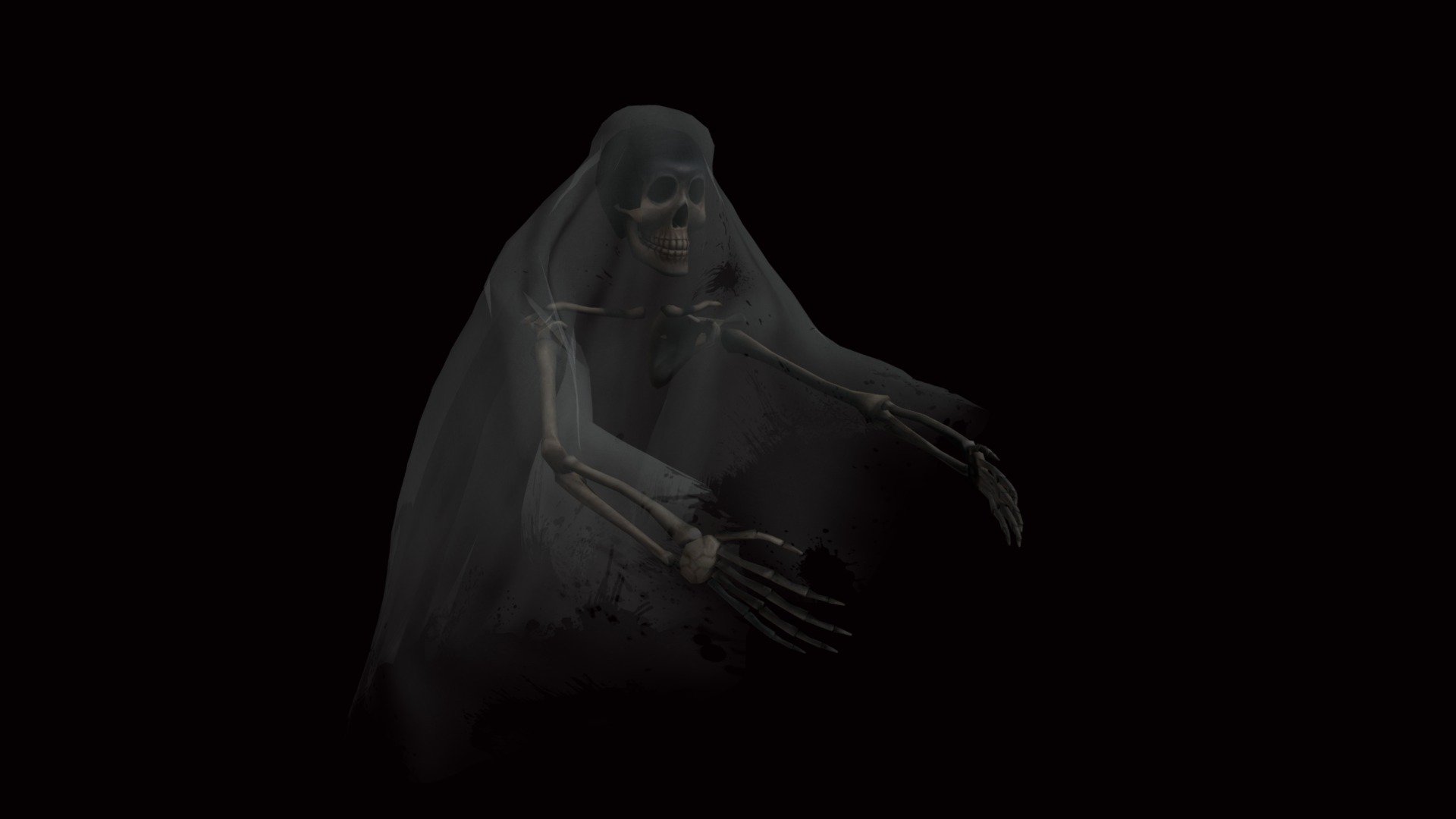 Ghost - 3D model by vicktor [d5ab41b] - Sketchfab