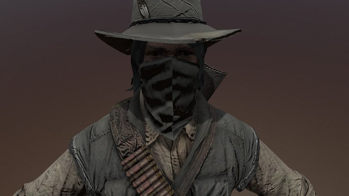 RDR1- John Marston Default 3D Model