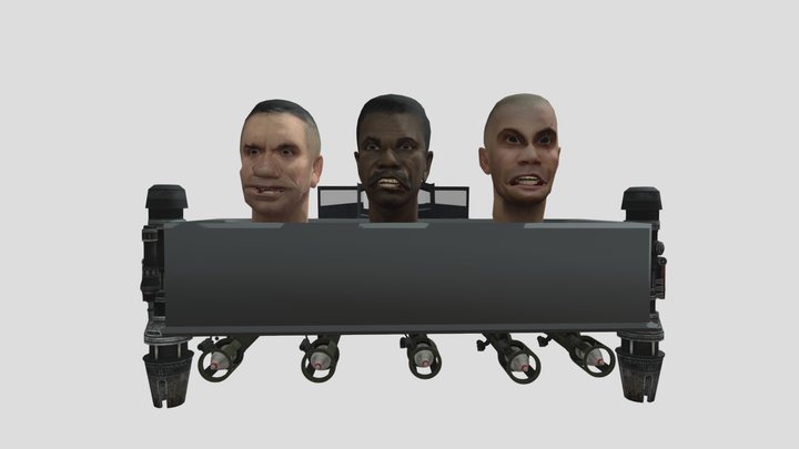 Giant flying skibidi bathub 3D Model