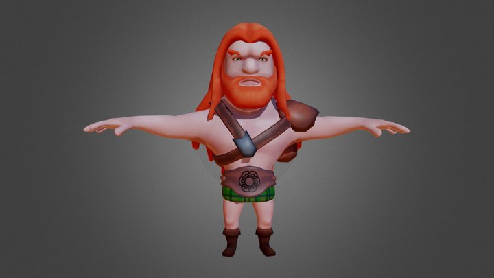 Celtic warrior 3D Model