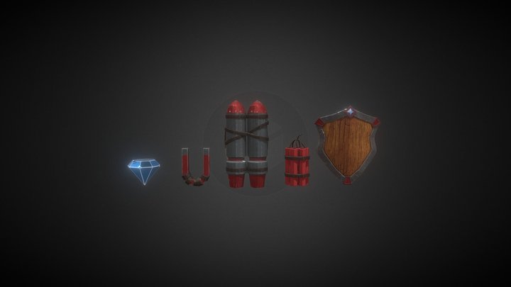 Stylized Pickups 3D Model