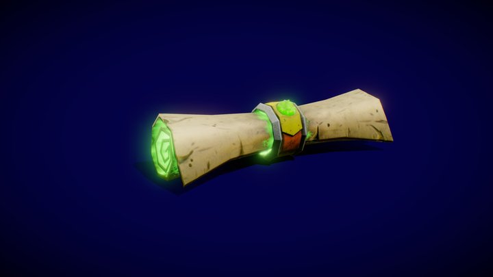 Magic Scroll 3D Model