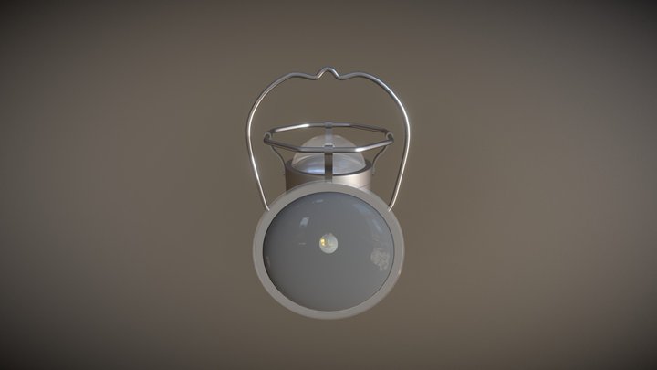 Mining Lamp (High Poly) 3D Model