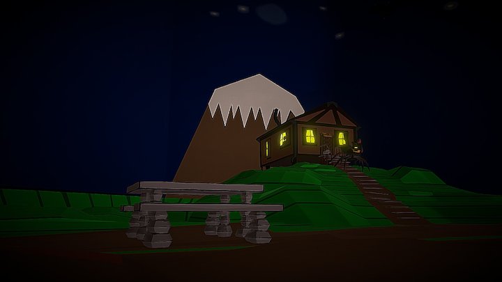 Casa no morro - Finalizado x2 3D Model
