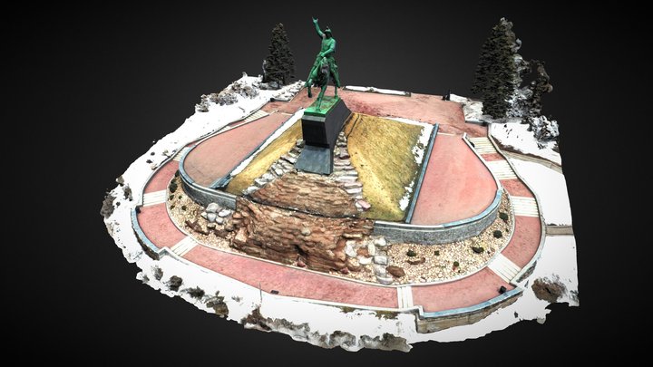 Salavat Yulaev Monument 3D Model