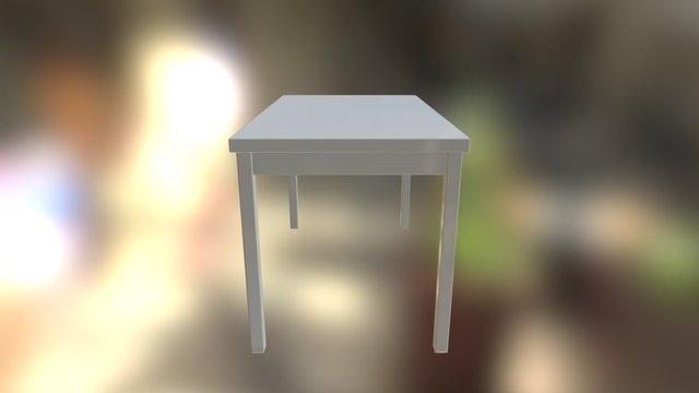 Low Poly Table 3D Model