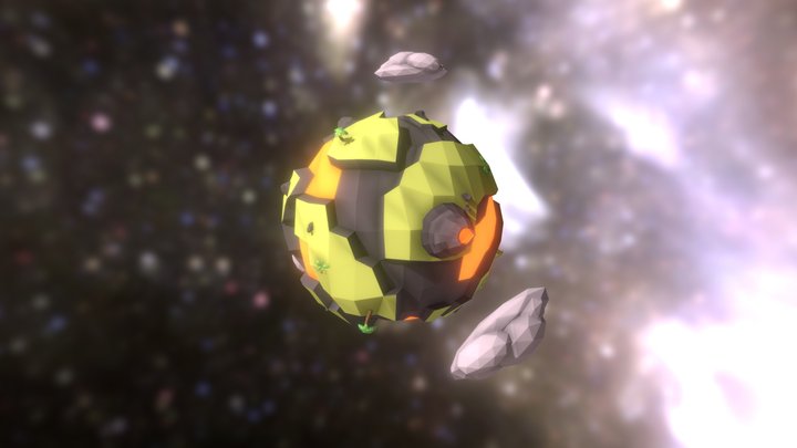 Lava Planet 3D Model