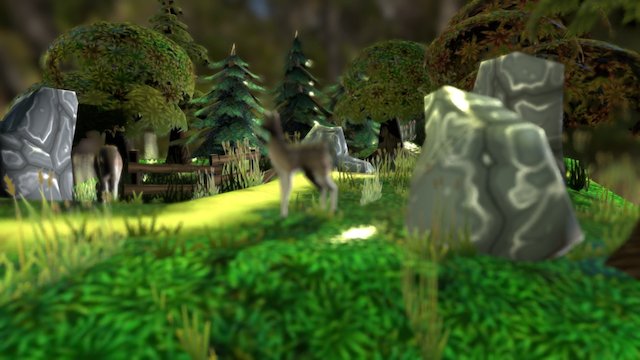 Landscape Scene 3D Model