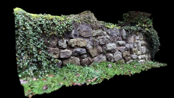 Stone Wall 3D Model