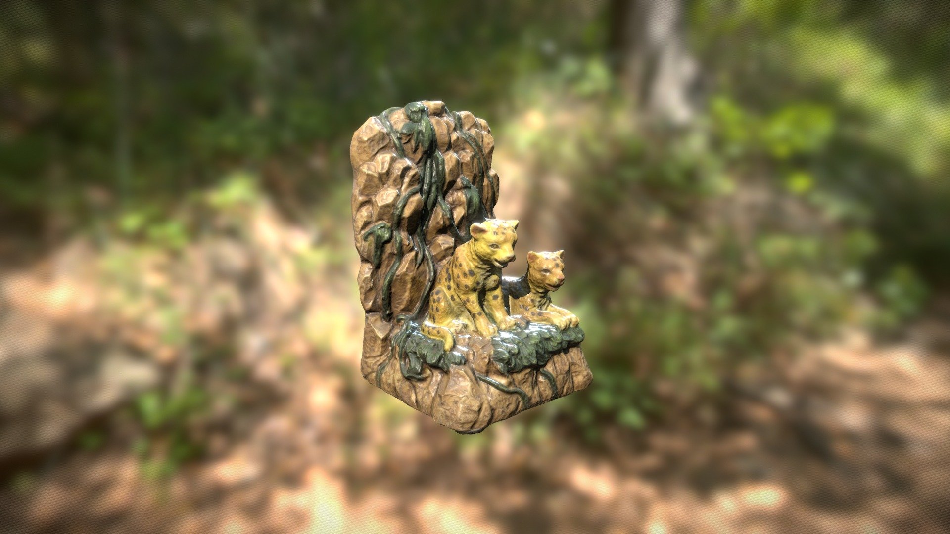 0001-04 Vine Cheetahs (High Poly) — Sketchfab embed 3D viewer