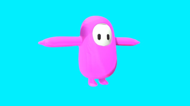 Fall Guy 3D Model