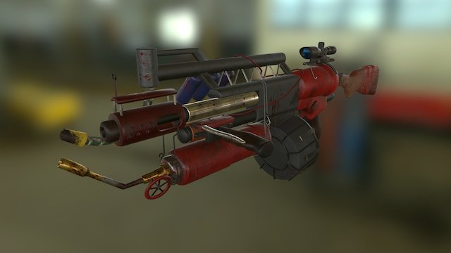 Post-Apocalyptic Weapon - WIP 3D Model