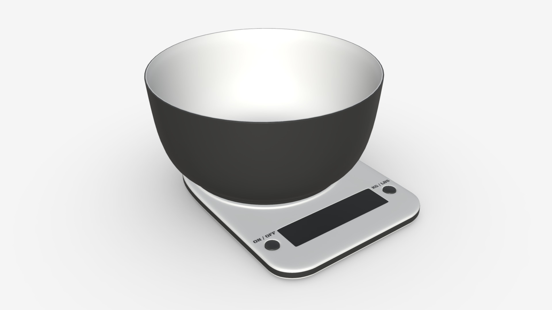 3D model Kitchen scales - This is a 3D model of the Kitchen scales. The 3D model is about a white and black speaker.