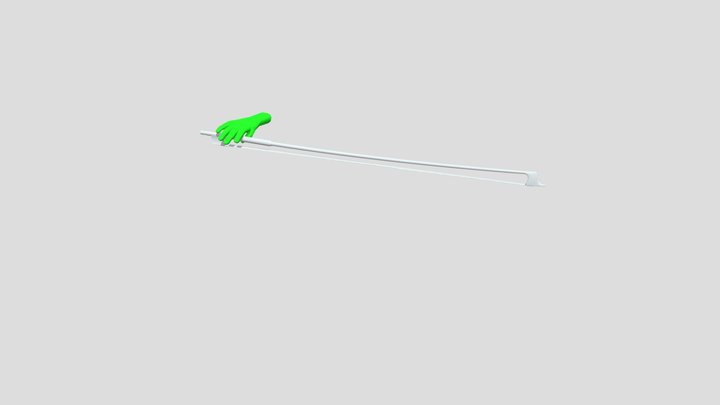 Violin & Viola/Cello & Bass Bow Hold 3D Model