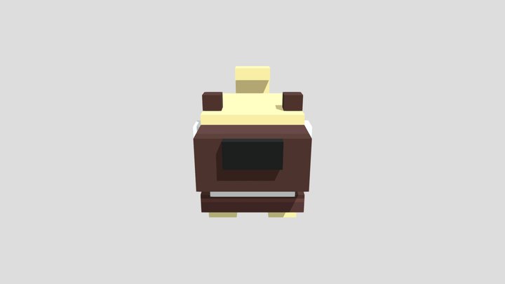 Pew Die Pug - Crossy Road 3D Model