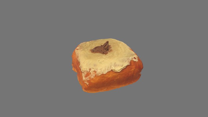 Frosted Donut (Peanut Butter) 3D Model
