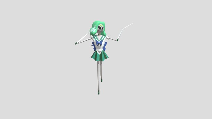 Jack Skellington Sailor Neptune PSX Exercise 3D Model