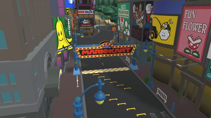 Mario Kart 8 Deluxe - Tour New York Minute – Modello 3D gratuito STL