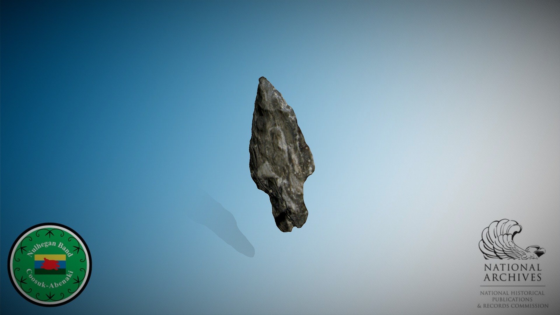 Stemmed point - 3D model by Abenaki Helping Abenaki ...