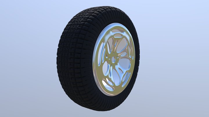 Car Wheel 3D Model