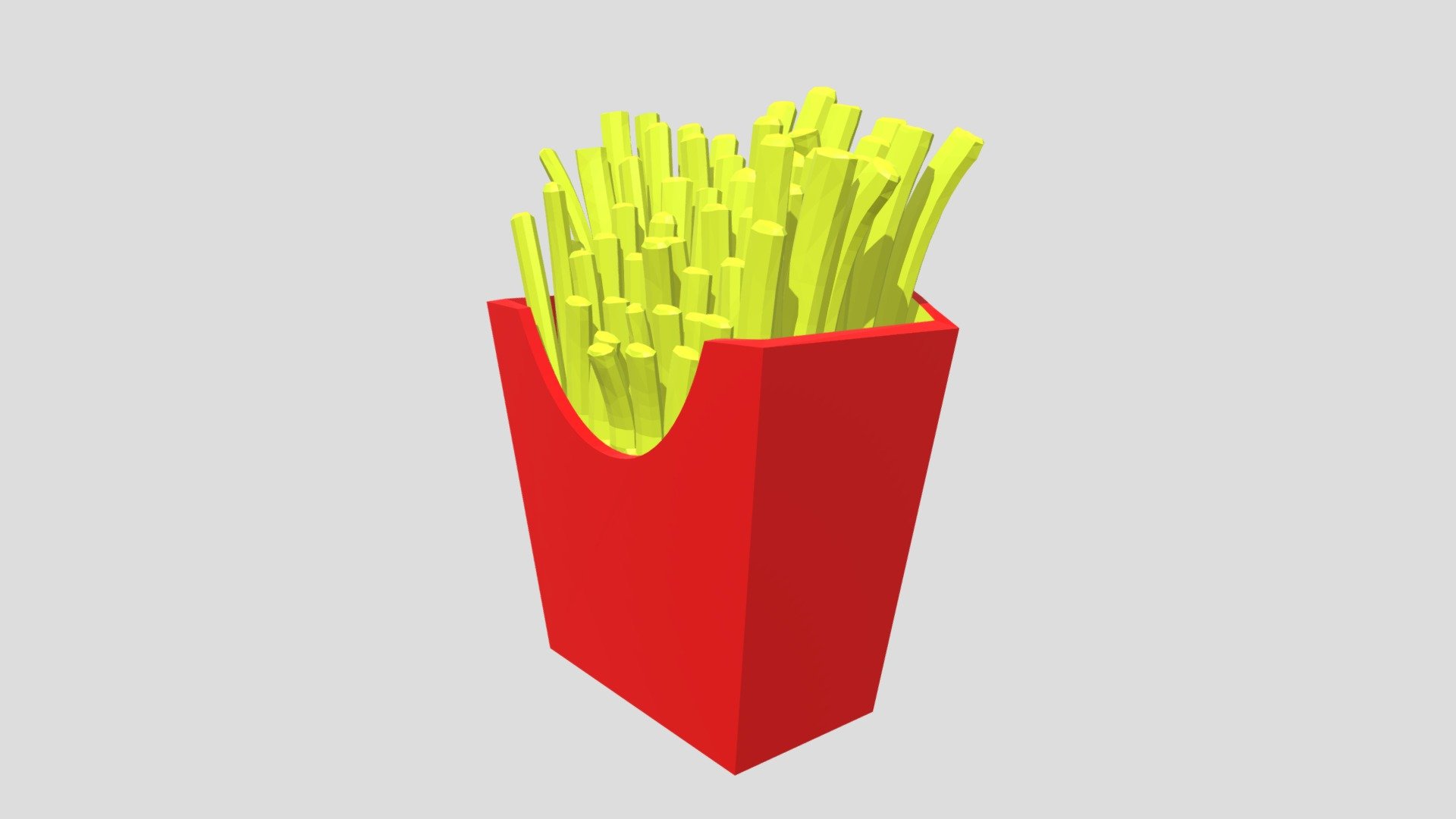 french fries - Download Free 3D model by timmy (@timislav845455 ...