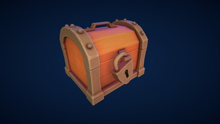 Stylized Chest - Ready for Games 3D Model