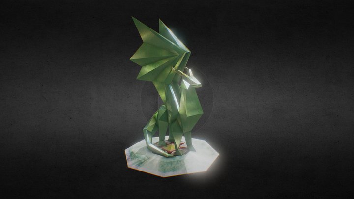 Crystal Dragon [Fanart] 3D Model