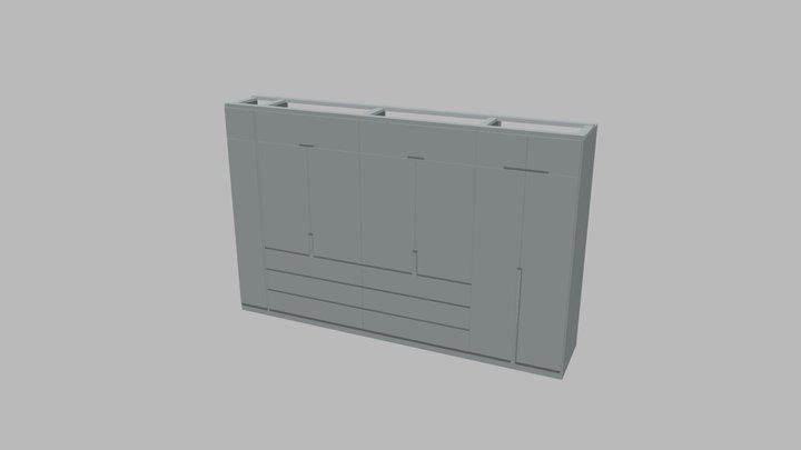 Mueble Armario v2 3D Model