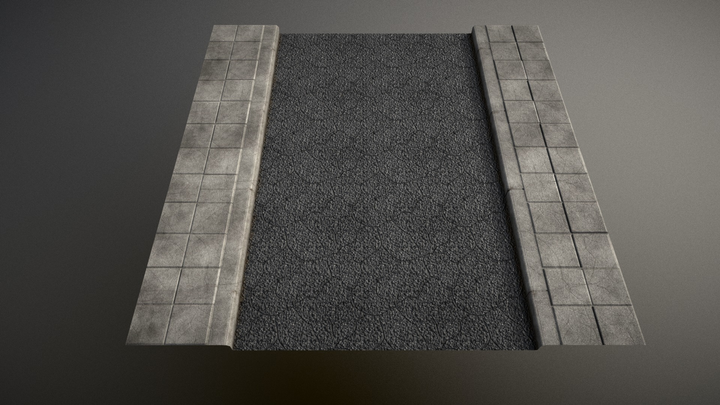 Simple Street [modular] 3D Model