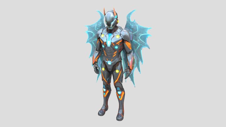 Iron_Human (Rigged) 3D Model